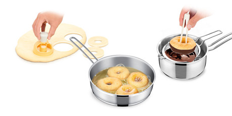 Nádoba na tvorbu donuty s namáčecími kliešťami DELÍCIA Tescoma 630047.00