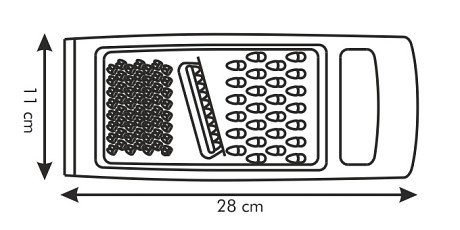 Strúhadlo ploché HANDY, kombinované, zelená Tescoma 643764.25