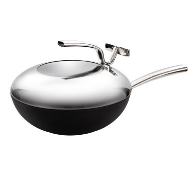 Wok PRESIDENT pr.30 cm, s pokrievkou