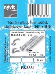 F3 / 3381 SADA prip hadíc 3/8 x M10 stoj.baterii 6ks