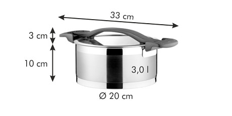 Kastról ULTIMA s pokrievkou pr. 20 cm, 3.0 l Tescoma 780633.00