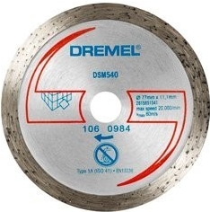 Dremel DSM20 DSM540 Diamantový rezný kotúč na dlaždice Bosch 2615S540JA-1