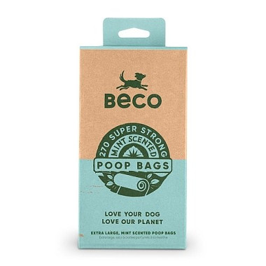 Vrecká na exkrementy Beco, 270 ks, s pepermintovou aróma, ekologické