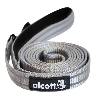 Alcott reflexné vodítko pre psy, sivé, veľkosť M