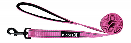 Alcott reflexné vodítko pre psy, ružové, veľkosť L