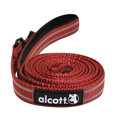 Alcott reflexné vodítko pre psy, červené, veľkosť M
