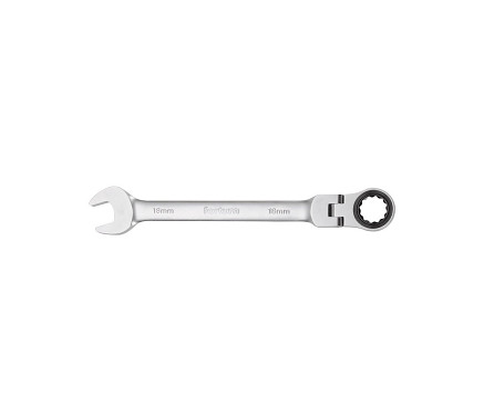 kľúč račňový očkoplochý s kĺbom, 72 zubov, 12mm, L 174mm, Fortum