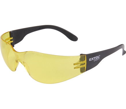 okuliare ochranné, žlté, s UV filtrom