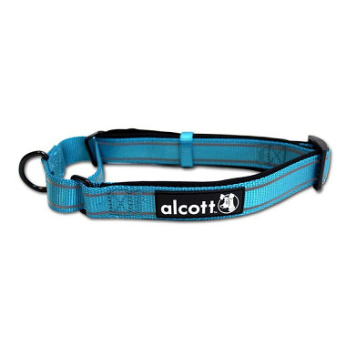 Alcott reflexné obojok pre psy, Martingale, modrý, veľkosť M