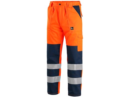Kalhoty CXS NORWICH, výstražné, pánské, oranžovo-modré, vel. 50