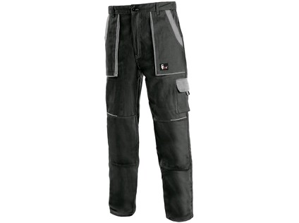 Kalhoty do pasu CXS LUXY JOSEF, pánské, černo-šedé, vel. 46