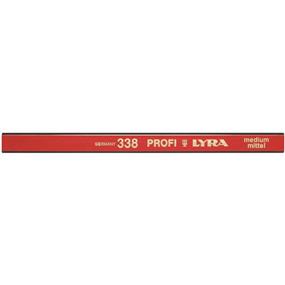 Tesarská ceruzka plochooválny červená 18 cm tuha 2B