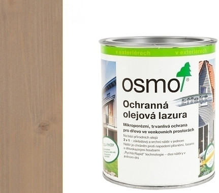 Osmo 1140 Ochranná olejová lazúra Efekt 0,75 l Strieborný agát