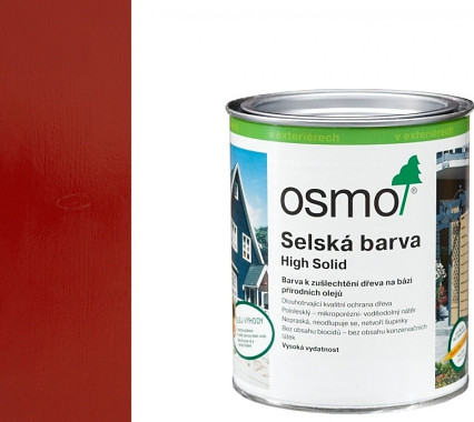 Osmo 2311 Vidiecka farba 0,75 L Karminovočervená