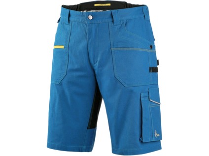 Working shorts CXS STRETCH, Men´s, bright blue - black, size: 66