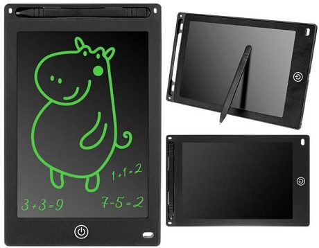 ISO Digitálny LCD tabuľka 8,5 palca pre kreslenie a písanie čierna 8965