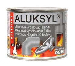 Kittfort Aluksyl vypaľovacia silikónová žiaruvzdorná farba 0910 strieborná 400 g
