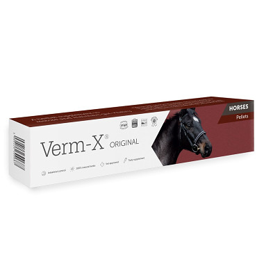 Verma-X Prírodné pelety proti črevným parazitom pre kone 250g