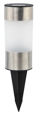 lampa solární pr.6cm, v.23cm, 1LED, PH/nerez