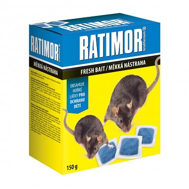 jed RATIMOR brodifacoum mäkká nástraha 150g
