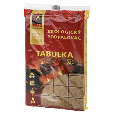 podpaľovač ekologický SOLO tabuľka (32ks)