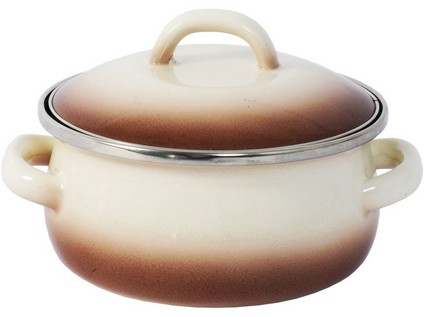 Metalac Kastról s pokrievkou Capuccino 12cm 0,8l