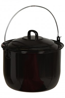 hrnec závěsný 24cm, 6,7l, s poklicí, smalt/uhlík.ocel ČER
