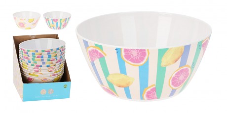 mísa 25cm, 4l melamin ovocný motiv mix
