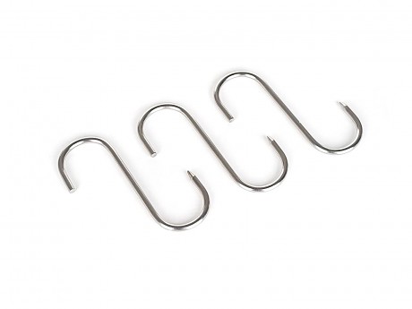 hák řeznický 10x7,8cm, pr.5mm nerez (3ks)