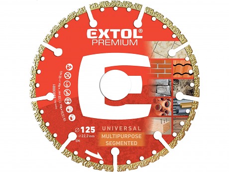 kotouč řezný diamantový MULTI univerzální, O125x2,4x22,2mm