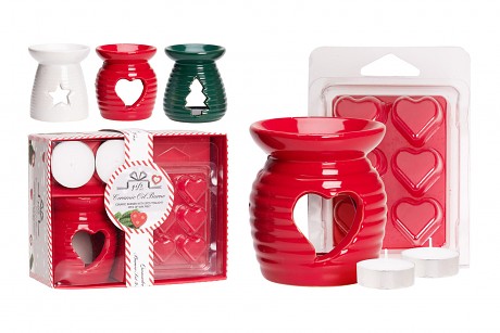 aromalampa vánoční,svíčky,vosk sada 7díl. mix