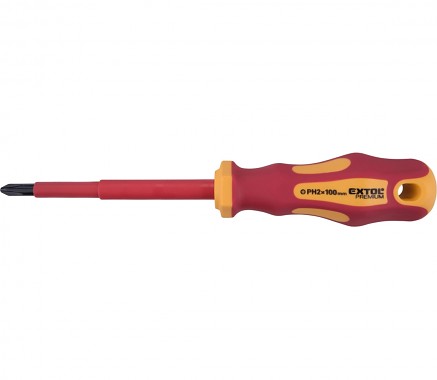 skrutkovač elektrikářský, PH2x100mm, VDE, CrV