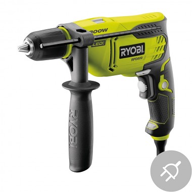 Elektrická príklepová vŕtačka Ryobi RPD800K, 800W