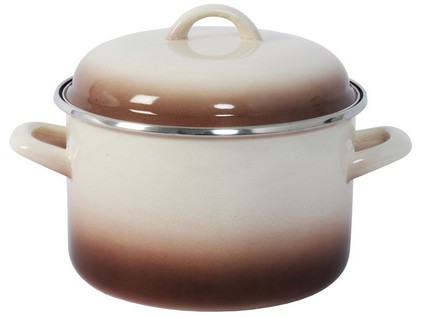 Metalac Hrniec s pokrievkou Capuccino 20cm 4l