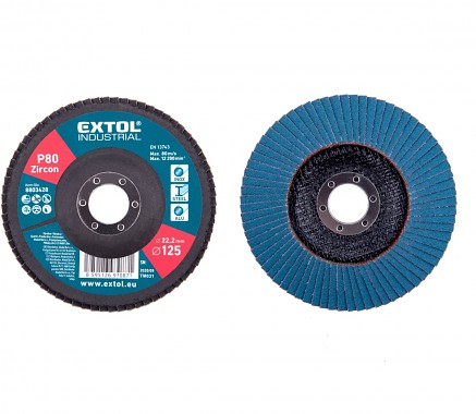 kotouč lamelový šikmý zirkonový, P80,O 125mm