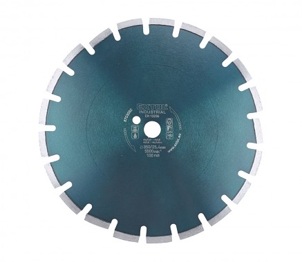 kotúč diamantový rezný segmentový na ASFALT suché i mokré rezanie, 350x25,4mm, EXTOL INDUSTRIAL
