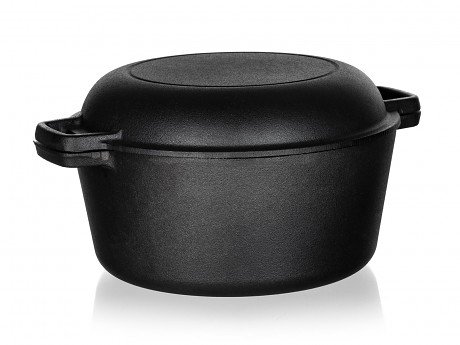 hrnec + poklice EXCELLENT 4,8+1,8l litina ČER