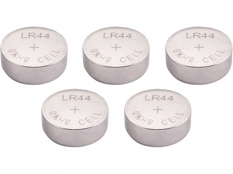 baterie alkalické, 5ks, 1,5V (LR44)