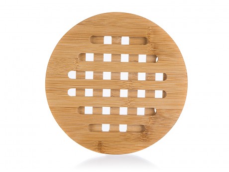 podložka dřevěná pr.17,5x1cm BRILLANTE bambus