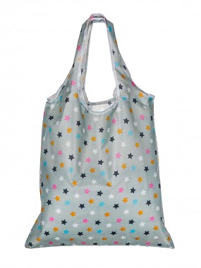 taška nákupní skládací HVĚZDY 59x37cm PES
