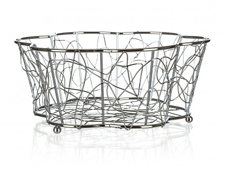 košík na ovoce VANITY pr.24x10cm Cr