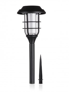 lampa solární pr.11,8cm, v.42,7cm, 12LED, PH ČER