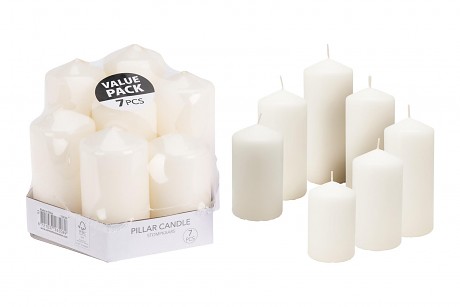 svíčka sada 7díl. BÍ