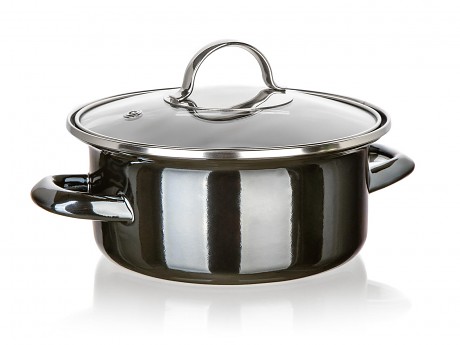 hrnec + skl.poklice pr.18cm 1,31l METALLIC Black
