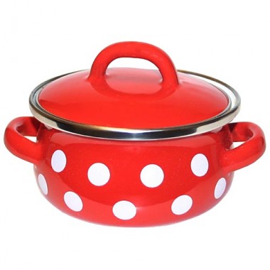 Metalac Plytký kastról s pokrievkou 10cm 0,50l