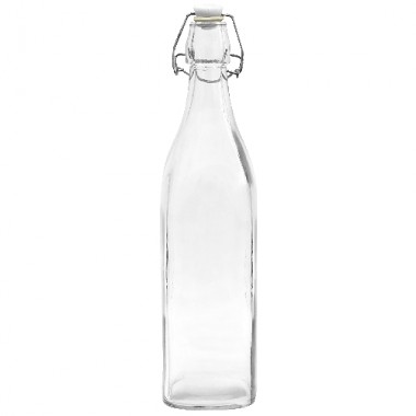 fľaša s pákovým uzáverom 500ml hranatá sklenená