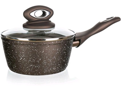 rajnica s rúčkou 16x7,5cm 1,25l nepřiln.povrch PREMIUM Dark Brown