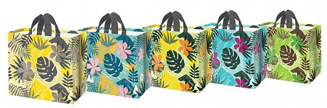 taška LISTY MONSTERA 40x40x20cm PH mix barev