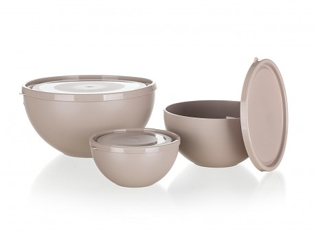 miska s víkem sada 3díl.(0.5,1.2,2.5l) PH LATTE CULINARIA