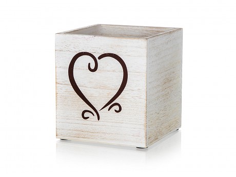 krabička dekorační HEART 13x13x14cm